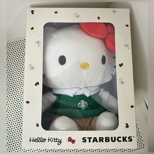 Hello Kitty x Starbucks Plush Plushie 
2025 Limited Edition(NEW IN BOX)